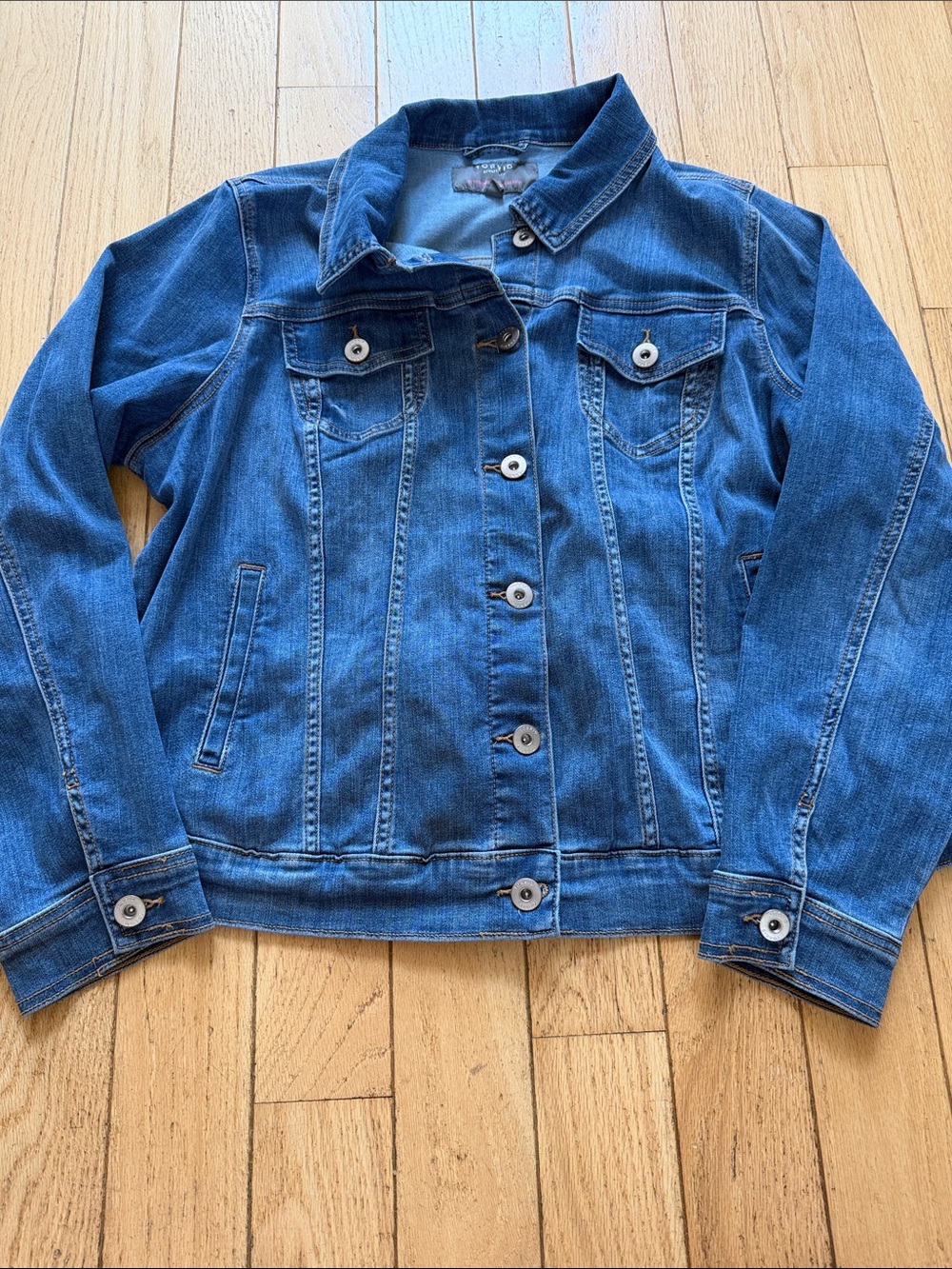 torrid light Denim Jacket with Button Front